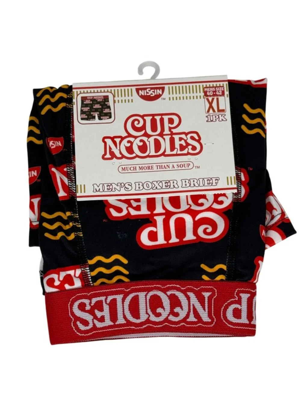 Nissin Cup Noodles Mens Boxer Briefs Size XL 40-42 Novelty Underwear NWT